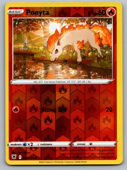Ponyta 021/189 C Astral Radiance Pokemon Reverse Holo NM/M - Image 1