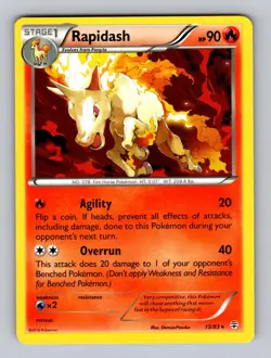 Rapidash 15/83 Rare Generations Pokemon Near Mint - Image 1