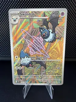 Pokemon TCG - Swoobat - Illustration Rare SV: White Flare 120/086 NM - Image 1