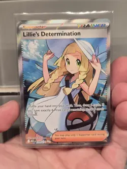 Lillie's Determination #169/132 Pokemon Mega Evolution Ultra Rare Trainer NM - Image 1