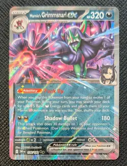 Pokemon Marnie's Grimmsnarl ex Destined Rivals 136/182 Holo Double Rare - NM - Image 1