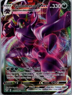 Pokemon Darkness Ablaze Full Art Grimmsnarl VMAX 115/189 - Near Mint (NM) - Image 1