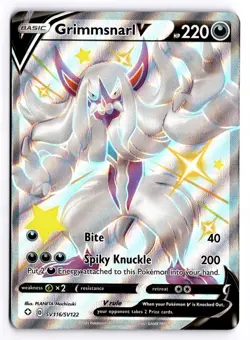 Grimmsnarl V SV116/SV122 Holo V Rare Shining Fates Shiny Vault Pokemon Holo NM - Image 1