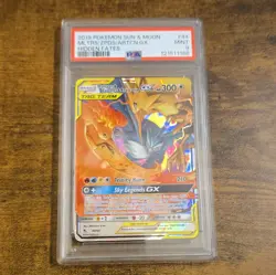 Pokemon 2019 Hidden Fates Moltres & Zapdos & Articuno GX 44/68 Holo Eng PSA 9 - Image 1