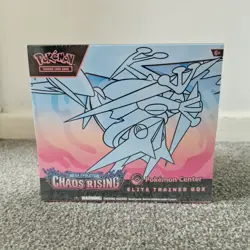 Chaos Rising Pokemon Center ETB Elite Trainer Box Slight Tear READ DESCRIPTION - Image 1