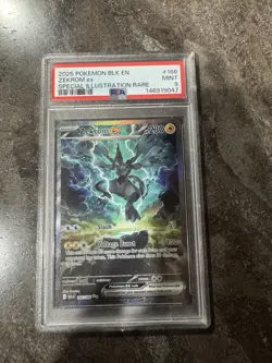 2025 POKEMON -BLACK BOLT SPECIAL ILLUSTRATION RARE - ZEKROM EX 166/086 - PSA 9 - Image 1