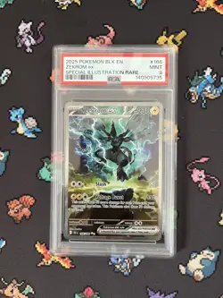 Pokemon TCG - Zekrom EX 166/086 - SIR - Black Bolt - Graded PSA 9 Mint ⚡ - Image 1