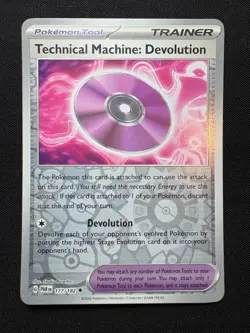 Technical Machine: Devolution 177/182 Reverse Holo MP - Pokemon TCG Paradox PAR - Image 1