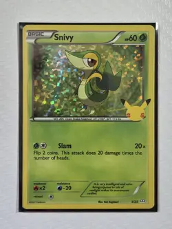 Pokemon TCG: Snivy (5/25) - 2021 McDonald's 25th Anniversary Holo Promo - Image 1