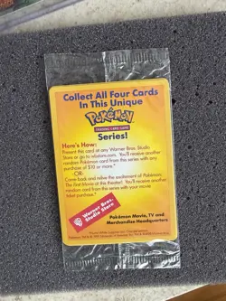 Warner Bros. 1999 Pokemon TCG Studio Store Promo Sealed Pack (1 Card) - Image 1