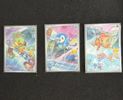 First Partner Illustration Collection Series 1 Gen 4 Sinnoh Starters Pokemon TCG - Image 1