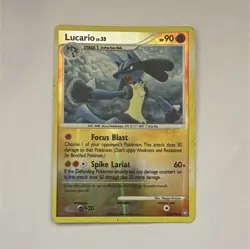 Lucario 6/130 Diamond & Pearl Holo Rare Stage 1 90 HP English Pokemon TCG - Image 1