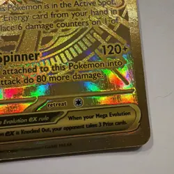 Mega Greninja ex - 122/086 Chaos Rising Raised Gold Pokemon - NM/MINT - Image 3