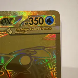 Mega Greninja ex - 122/086 Chaos Rising Raised Gold Pokemon - NM/MINT - Image 4
