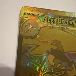 Mega Greninja ex - 122/086 Chaos Rising Raised Gold Pokemon - NM/MINT - Image 5