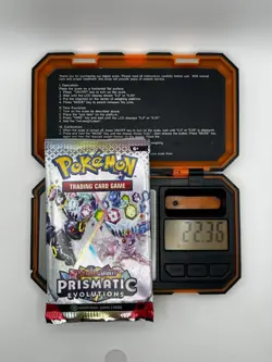 Heavy 22.34-36 Pokemon Prismatic Evolutions Booster Pack Sealed! Demi-God PackU! - Image 1