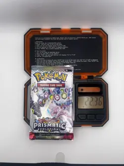 Heavy 22.34-36 Pokemon Prismatic Evolutions Booster Pack Sealed! Demi-God PackU! - Image 2