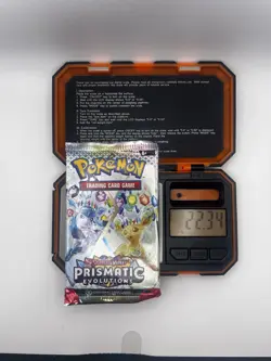 Heavy 22.34-36 Pokemon Prismatic Evolutions Booster Pack Sealed! Demi-God PackU! - Image 3