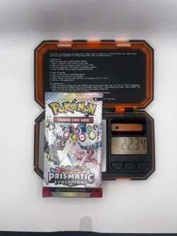 Heavy 22.34-36 Pokemon Prismatic Evolutions Booster Pack Sealed! Demi-God PackU! - Image 4