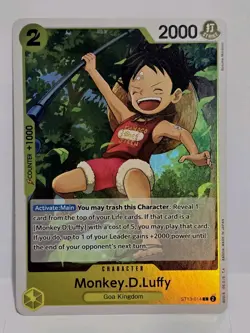 One Piece CCG Monkey.D.Luffy ST13-014 C Holo English Near Mint - Image 1