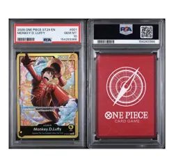 ENGLISH ONE PIECE STARTER DECK ST29 EGGHEAD #001 MONKEY D. LUFFY PSA 10 🔥📈 - Image 3