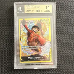 One Piece Monkey D Luffy ST29-001 Starter Deck 29 Egghead alt art bgs 10 POP 1 - Image 1