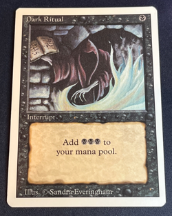 MTG 099 Dark Ritual - Revised Edition NM - Magic the Gathering Card - Image 1