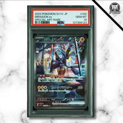 Pokemon Card Japanese - Miraidon Ex SAR #102 - sv1V Violet Ex - PSA 10 GEM MINT - Image 1