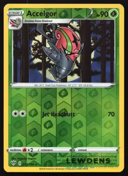 Accelgor - 010/189 - Rare - Reverse Holo - Darkness Ablaze - Pokemon Card - Image 1