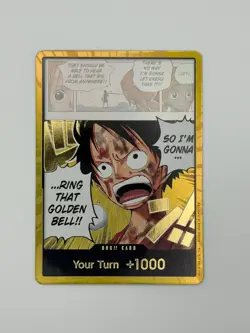 DON!! Card (Luffy) (Gold) Adventure on Kami's Island Foil - Image 1