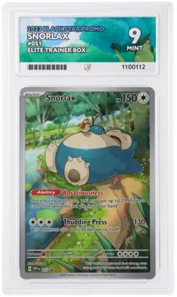 2023 Pokemon 151 Snorlax 051 Promo Card ACE 9 - Image 1
