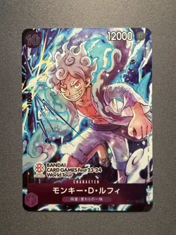 Monkey D Luffy P-041 Promo BANDAI Card Games FEST 23 24 ONE PIECE Card Japanese - Image 1