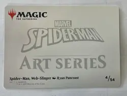 MTG Marvel Spider-Man, Spider-Man, Web-slinger Art Card - Image 2