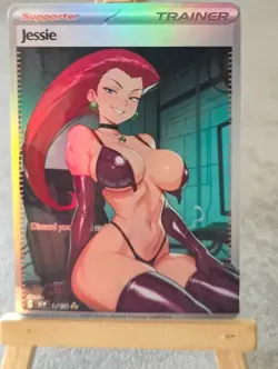 Jessie Pokemon Trainer Full Art Sexy Waifu doujin ACG Art Card - Image 2
