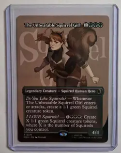 MTG Marvel Super Heroes The Unbeatable Squirrel Girl Borderless 0371 Non-Foil - Image 1