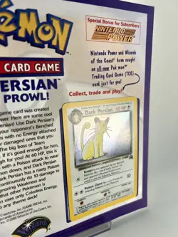 NEW Dark Persian #17 Holo Pokemon Card Nintendo Power Flyer Insert FREE SHIPPING - Image 4