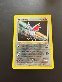 Pokemon TCG Skarmory Neo Genesis Holo Card 13/111 Rare - Image 1