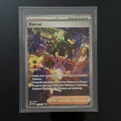 Pokemon Kieran Trainer Card 218/167 TWM TCG, Near Mint Condition - Image 3