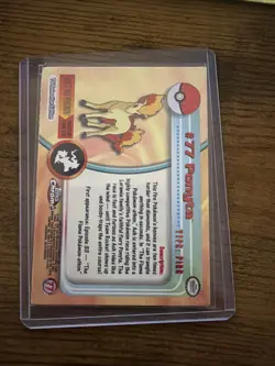 Pokemon Topps Chrome Ponyta #77 Holo MP - Image 2