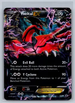 Yveltal EX XY08 Holo Promo XY Promo Pokemon Holo Lightly Played - Image 1