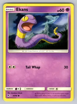 Ekans 26/68 Common Hidden Fates Pokemon Lightly Played - Image 1