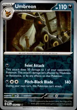 Umbreon 059/131 Rare - Pokemon SV: Prismatic Evolutions NM - Image 1
