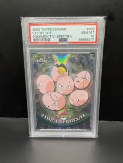 Topps Chrome Exeggcute Spectra 2000 #102 PSA 10 Graded English Pokemon! POP 11! - Image 1