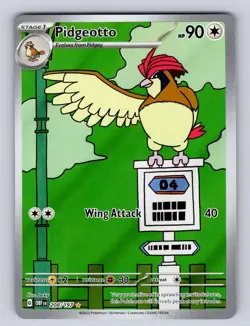 Pidgeotto 208/197 Illustration Rare Obsidian Flames Pokemon Holo NM - Image 1