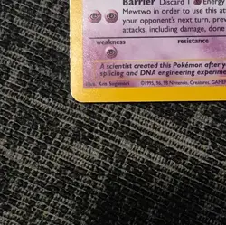Pokemon TCG Base Set Mewtwo 10/102 Holo Rare Holo 1999 English 60 HP - Image 3