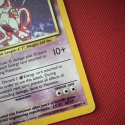 Pokemon TCG Mewtwo Base Set 10/102 Holo Rare Basic 60 HP English 1999 Wizards - Image 5