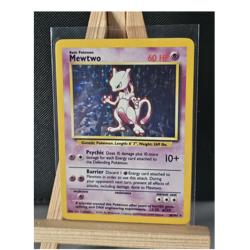 Pokemon TCG Base Set Mewtwo 10/102 Holo Rare Basic 60 HP English 1999 - Image 1