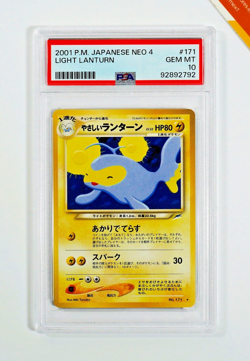 Pokemon PSA 10 Light Lanturn #171 Neo Destiny 2001 Japanese - Image 1
