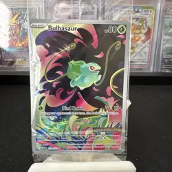Pokemon TCG Mega Evolution - Bulbasaur 133/132 Illustration Rare Stamped Sealed - Image 1