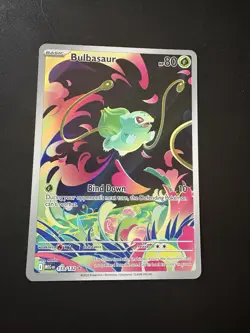 Pokemon TCG Bulbasaur Mega Evolution Illustration Rare Card 133/132 - Image 1